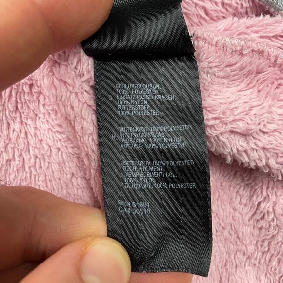 The North Face Fleece Jacket Kids Girls Medium Pink Gray Full Zip Outdoor Hiking - Picture 5 of 16